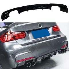 BMW 3 SERİSİ F30 DİFÜZÖR SAĞ+SOL ÇİFTLİ 2012 2018 PARLAK SİYAH