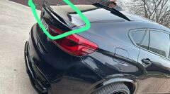BMW F16 X6 Performance Spoiler, BOYASIZ, 2014, Arka Bagaj Çıtası, Tuning Aksesuar Bodykit Spoyler