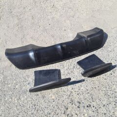 BMW X6 F16 Arka Difüzör + Flap M Tech Uyumlu, Boyasız 3 Parça Arka Tampon Eki