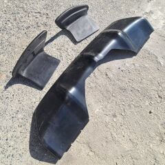 BMW X6 F16 Arka Difüzör + Flap M Tech Uyumlu, Boyasız 3 Parça Arka Tampon Eki