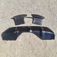 BMW X6 F16 Arka Difüzör + Flap M Tech Uyumlu, Boyasız 3 Parça Arka Tampon Eki