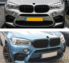 BMW X5 F15 BÖBREK ÇİFT TIRNAK PİANO BLACK, PARLAK SİYAH ABS PLASTİK