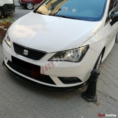 Seat Ibiza Lip, Ön Lip Parlak Siyah, 2008 2017 arası uyumlu Piano Black İbiza Mk4 ön lip
