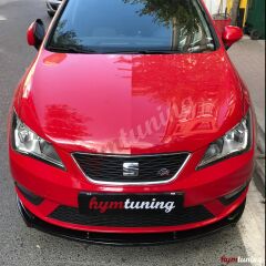 Seat Ibiza Lip, Ön Lip Parlak Siyah, 2008 2017 arası uyumlu Piano Black İbiza Mk4 ön lip