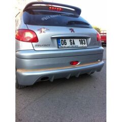 Peugeot 206 Spoyler,  ABS Plastik Boyasız Arka Cam Üstü Rüzgarlık