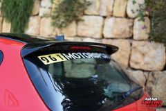 Peugeot 206 Spoyler,  ABS Plastik Piano Black PARLAK SİYAH Tuning, Pejo Modifiye Cam Üstü Rüzgarlık