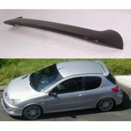 Peugeot 206 Spoyler,  ABS Plastik Piano Black PARLAK SİYAH Tuning, Pejo Modifiye Cam Üstü Rüzgarlık