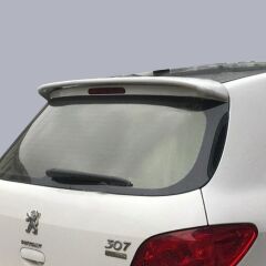 Peugeot 307 Spoiler, ABS Plastik Piano Black Parlak Siyah Spoyler, Tuning Arka Cam Üstü Rüzgarlığı