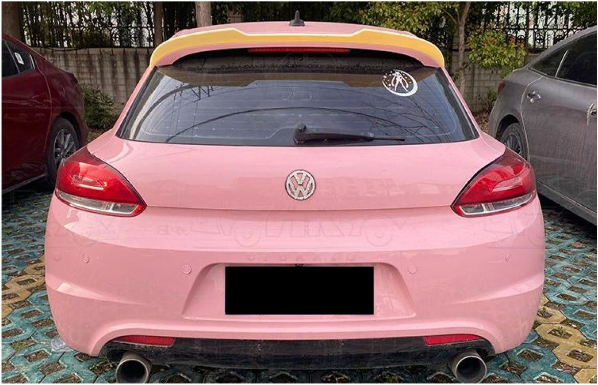 VW Scirocco Spoiler Piano Black, Makyajsız Kasa İçin 2009 2014ABS PLASTİK, Tuning Aksesuar Modifiye