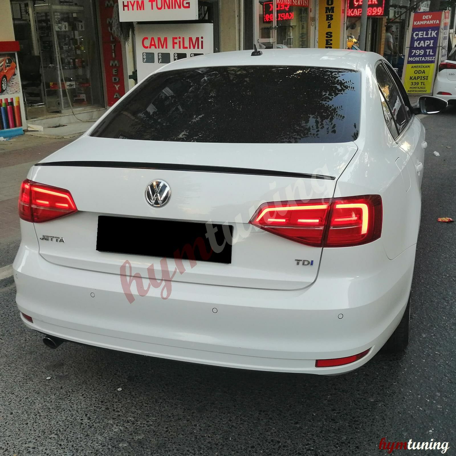 VW Jetta MK6 Bagaj Çıtası ABS PLASTİK, Parlak Siyah, 2011 2017 Piano Black Jetta Tuning Aksesuar
