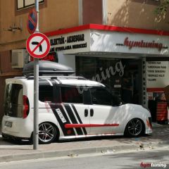 Fiat Doblo 2015 Sonrası Yan Marşpiyel Takımı, Boyasız ABS Plastik