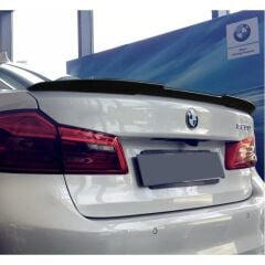BMW 5 Serisi G30 CS Style Yarasa Spoiler, Yeni 520 Spoyler ABS Plastik Piano Black Parlak Siyah