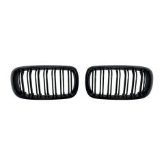 BMW X6 F16 PANJUR ÇİFT ÇİZGİ PİANO BLACK PARLAK SİYAH BÖBREK 2015 2019, Modifiye Aksesuar Tuning