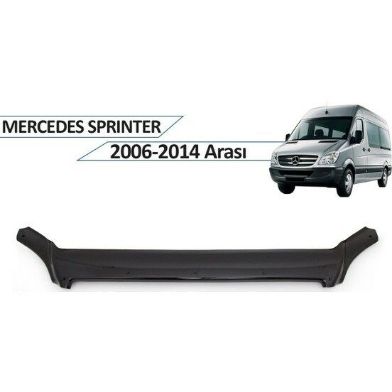 Mercedes Sprinter 2006-2013 Kaput Rüzgarlığı Piano Black
