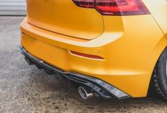 VOLKSWAGEN GOLF 8 GTİ DİFÜZÖR (PİANO BLACK) - ÇİFT EGZOZ (Life,Style,İmpression Paket için)