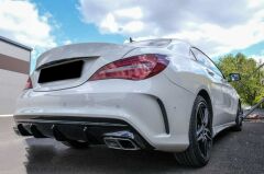 MERCEDES W117 CLA 45 DIFÜZÖR& EGZOZ SETI 16-19 SILVER EGZOZ ILE
