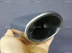 Tek Çıkışlı 105mm SLK Egzoz Ucu Oval Tip, SÜPER KALİTE - TAKIM