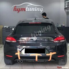 VW Scirocco 2008 2014 Mk3 Difüzör Sport L/Çiftli Çıkış Makyajsız