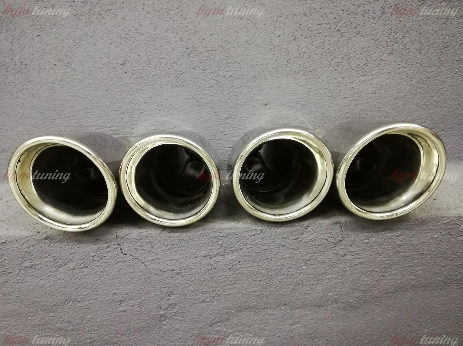 80mm Çift Çıkış Egzoz Ucu, Sağ Sol Takım - SÜPER KALİTE