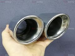 80mm Çift Çıkış Egzoz Ucu, Sağ Sol Takım - SÜPER KALİTE