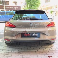 VW Scirocco 2015 2017 Mk3.5 Difüzör Sport L/Çiftli Çıkış Makyajlı