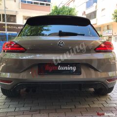 VW Scirocco 2015 2017 Mk3.5 Difüzör Sport L/Çiftli Çıkış Makyajlı