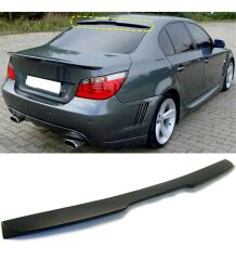 BMW 5 Serisi E60 Cam Üstü Spoiler, Fiberglas Piano Black Boyalı Parlak Siyah