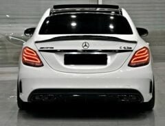W205 C63 EGZOZ UCU KOMPLE SİYAH