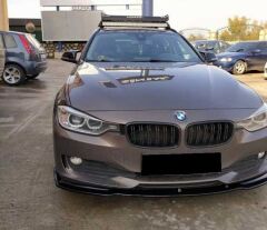 BMW 3 Serisi F30 Ön Lip, Standart Tampon Uyumlu Piano Black 2012 2018
