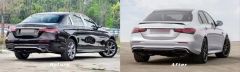 MERCEDES W213 E SERİSİ 2021+ E63 DİFÜZÖR VE SİYAH EGZOZ SETİ (AMG SEDAN)