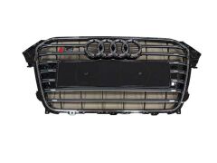 AUDİ A4 S4 PANJUR PARLAK SİYAH + KROM A4 B8.5 2012 2015 ÖN IZGARA MODİFİYE AKSESUAR TUNİNG