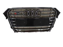 AUDİ A4 S4 PANJUR PARLAK SİYAH + KROM A4 B8.5 2012 2015 ÖN IZGARA MODİFİYE AKSESUAR TUNİNG