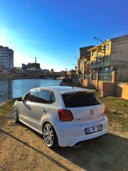 vw polo 6r lb9a boyalı beyaz boyalı spoiler