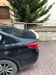 BMW 5 Serisi G30 CS Style Spoiler, Yeni 520 Spoyler Fiberglass Piano Black Parlak Siyah