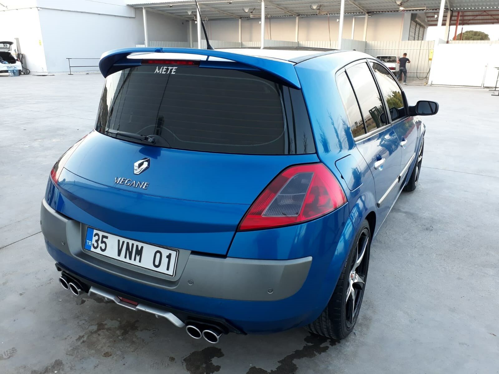 megane 2 hb osmanlı mavisi boyalı r26 spoiler