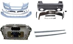 AUDI A3 2013-2016 RS3 BODY KIT ( SEDAN) - ÖN ARKA TAMPON&PANJUR&MARŞPİYEL (EGZOZ DAHİL)