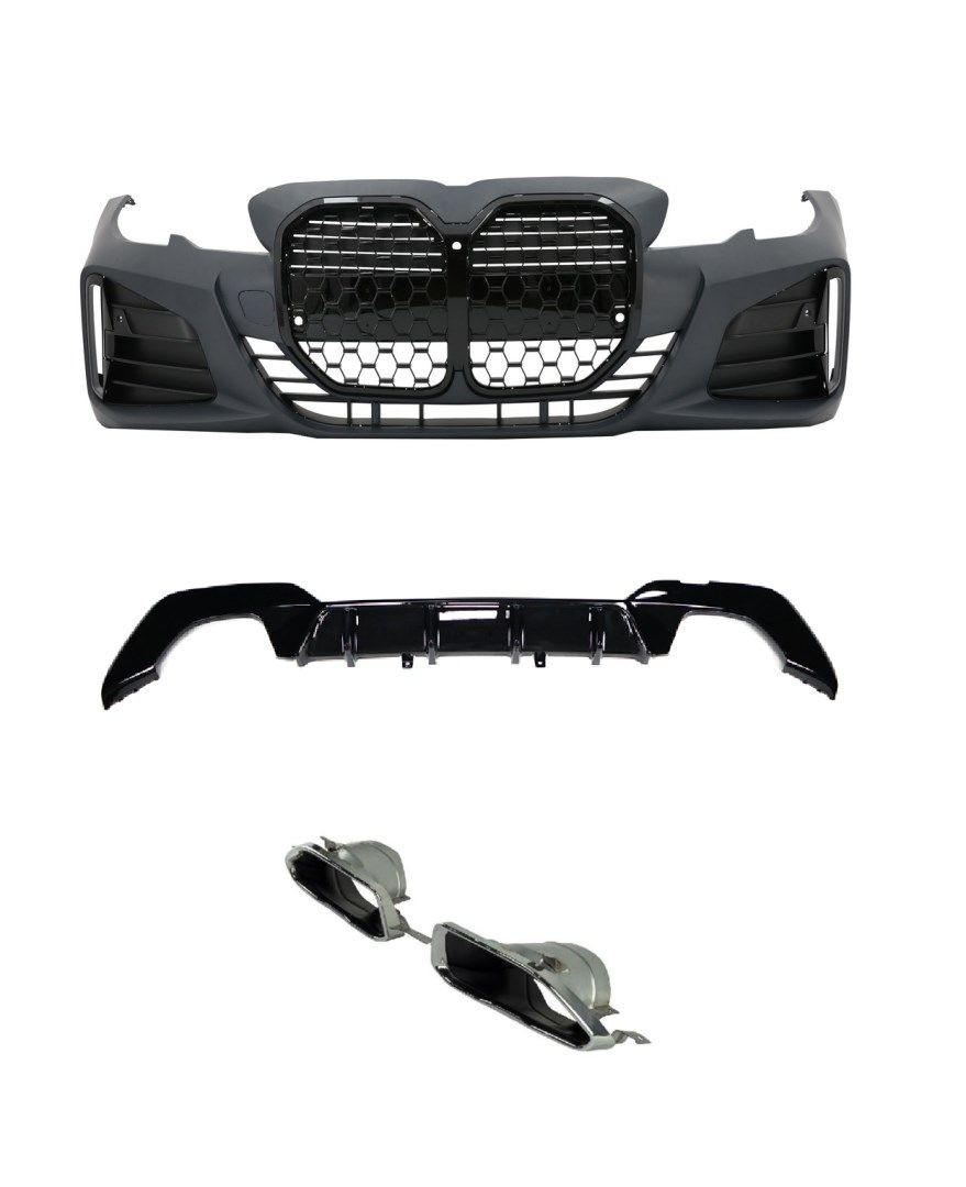 BMW 3 SERISI G20 İÇİN G22 DÖNÜŞÜM BODY KIT (PİANO BLACK ÇERÇEVELİ)