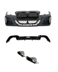 BMW 3 SERISI G20 İÇİN G22 DÖNÜŞÜM BODY KIT (PİANO BLACK ÇERÇEVELİ)