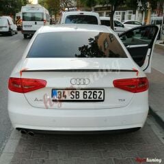 Audi A4 B8 Spoyler, Parlak Siyah Boyalı, ABS Plastik