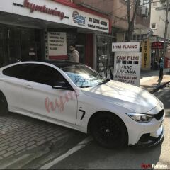 BMW F32-F33-F36 M Teknik Ön Tampon Lipi, Flaplı Piano Black