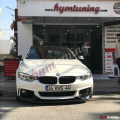 BMW F32-F33-F36 M Teknik Ön Tampon Lipi, Flaplı Piano Black