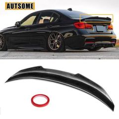 BMW F30 Psm Spoiler Piano Black, ABS Plastik İthal,  BAGAJ SPOİLER, 2012 2017 UYUMLU