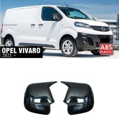 Opel Vivaro 2021+ Yarasa Ayna Kapak Parlak Siyah Sağ Sol Takım