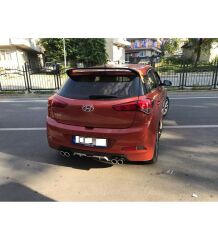 Hyundai İ20 2014-2018 Çift Egzoz Difüzör