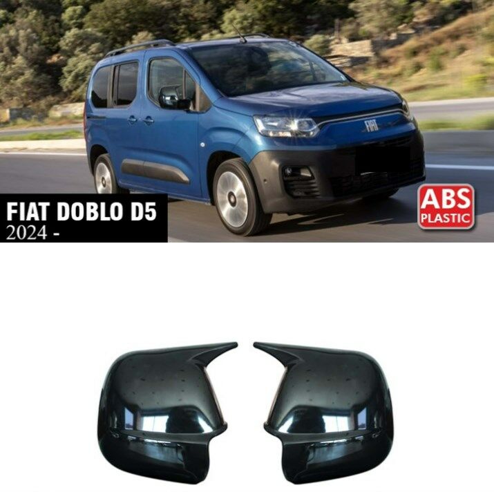 Fiat Doblo D5 2024 Yarasa Ayna Kapak Parlak Siyah Sağ Sol Takım