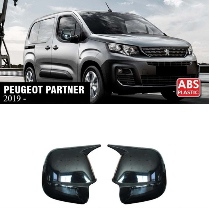Peugeot Partner 19+ Yarasa Ayna Kapak Parlak Siyah Sağ Sol Takım