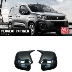 Peugeot Partner 19+ Yarasa Ayna Kapak Parlak Siyah Sağ Sol Takım