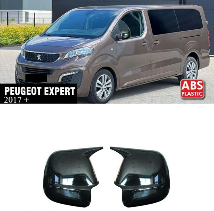 Peugeot Expert 2017+ Yarasa Ayna Kapak Parlak Siyah Sağ Sol Takım