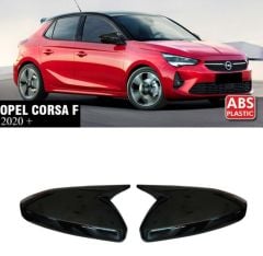 Opel Corsa F 2020+ Yarasa Ayna Kapak Parlak Siyah Sağ Sol Takım