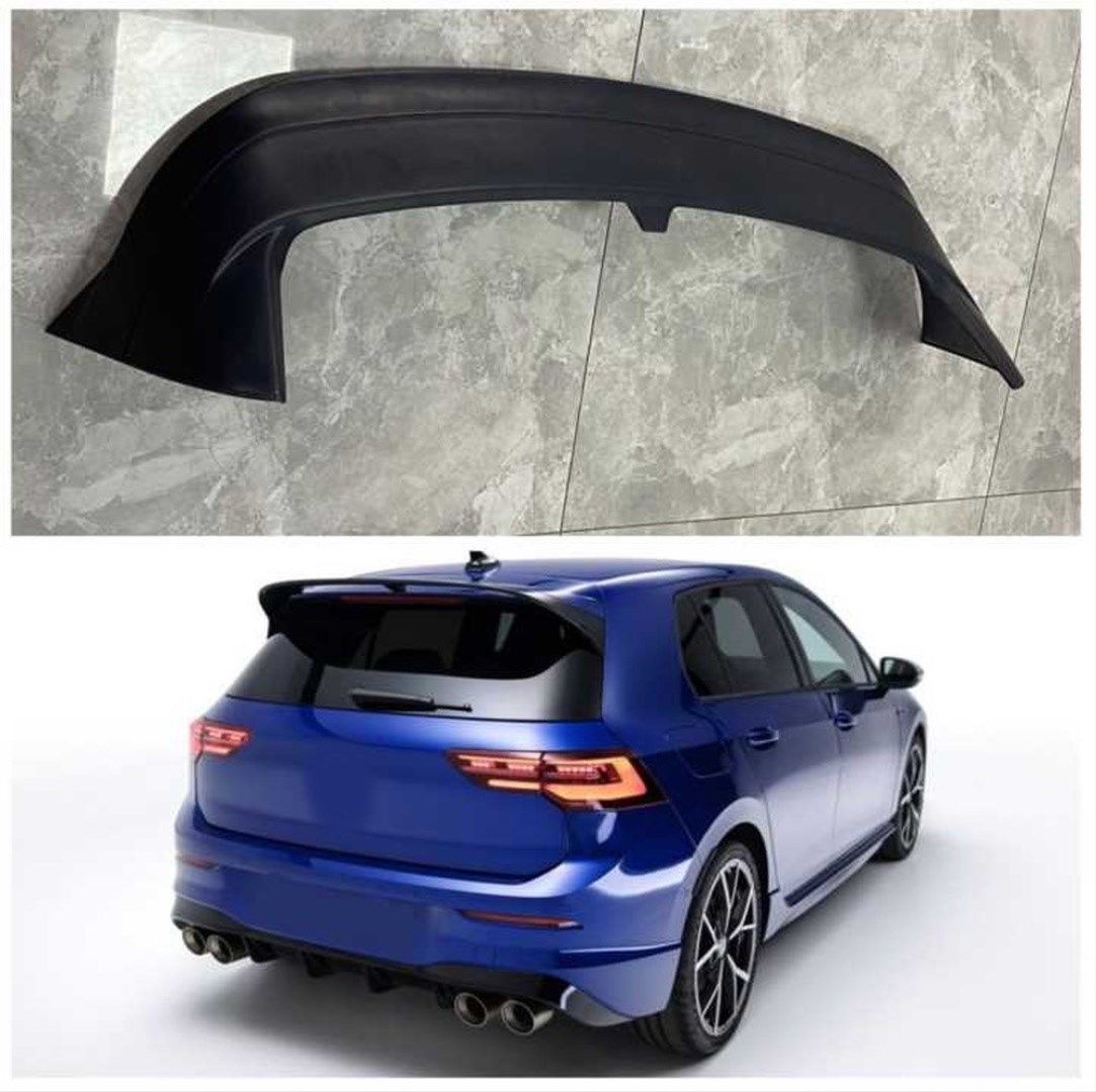 Golf 8 R Spoyler Parlak Siyah Abs Plastik İthal Ürün Piano Black Spoiler